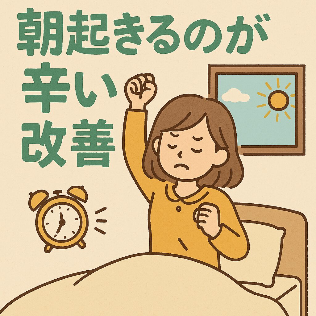 起きるのがつらい改善

